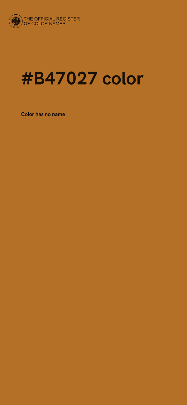 #B47027 color image