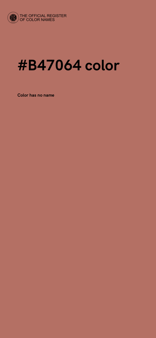 #B47064 color image