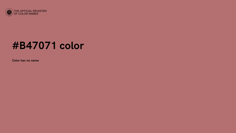 #B47071 color image