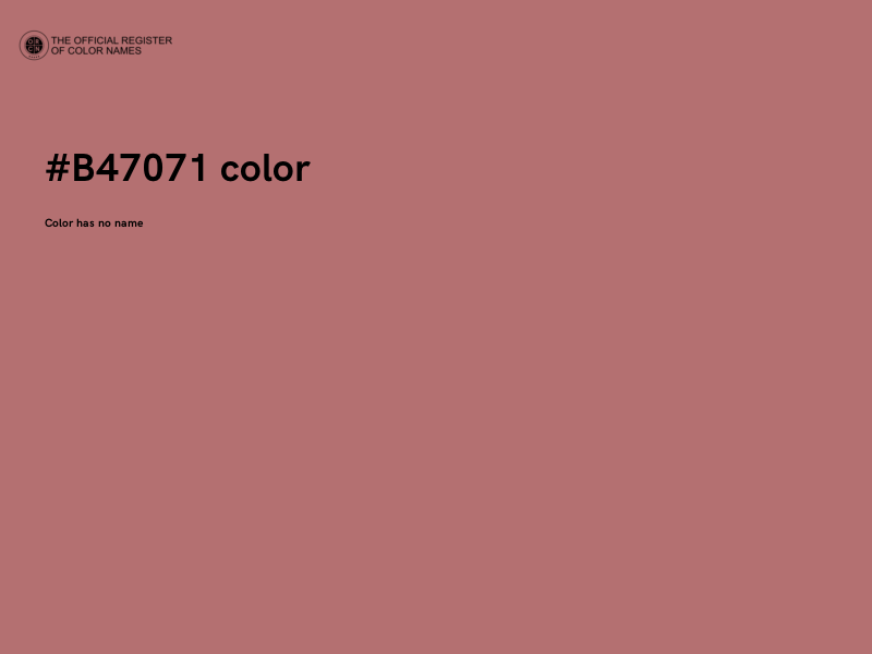 #B47071 color image