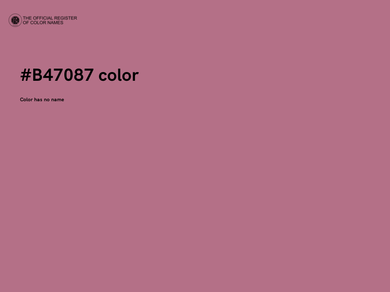 #B47087 color image