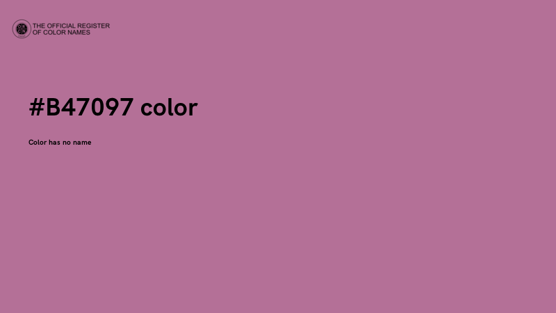 #B47097 color image