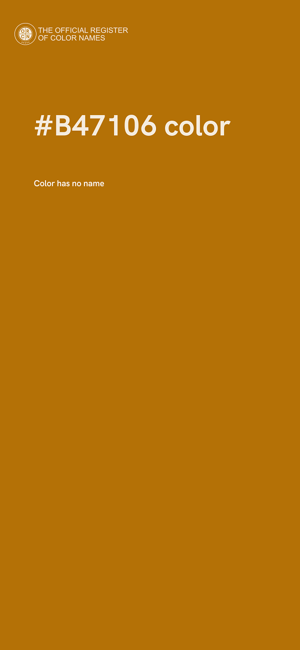 #B47106 color image