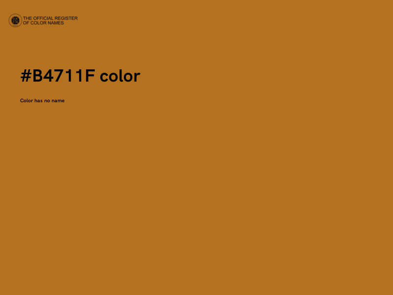 #B4711F color image