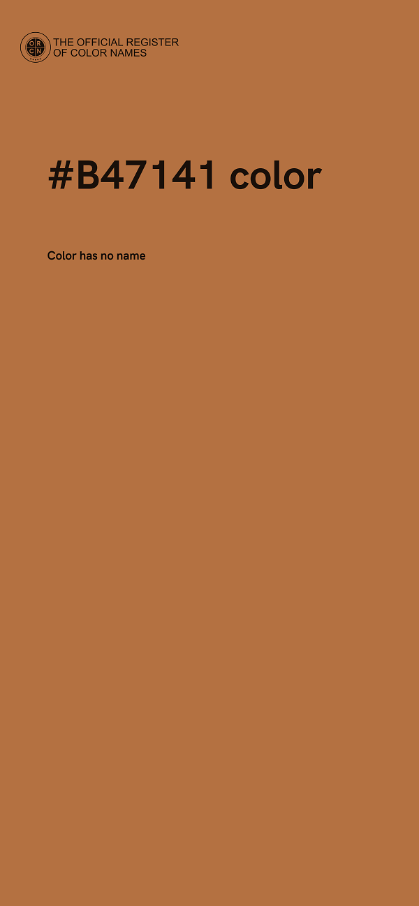 #B47141 color image
