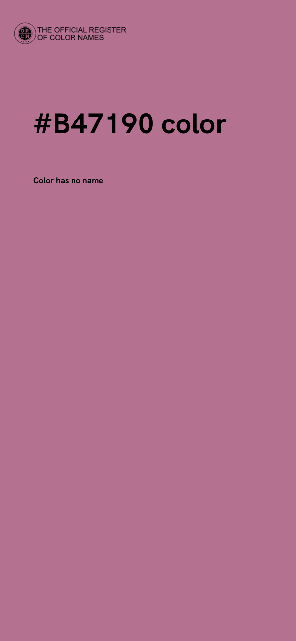 #B47190 color image