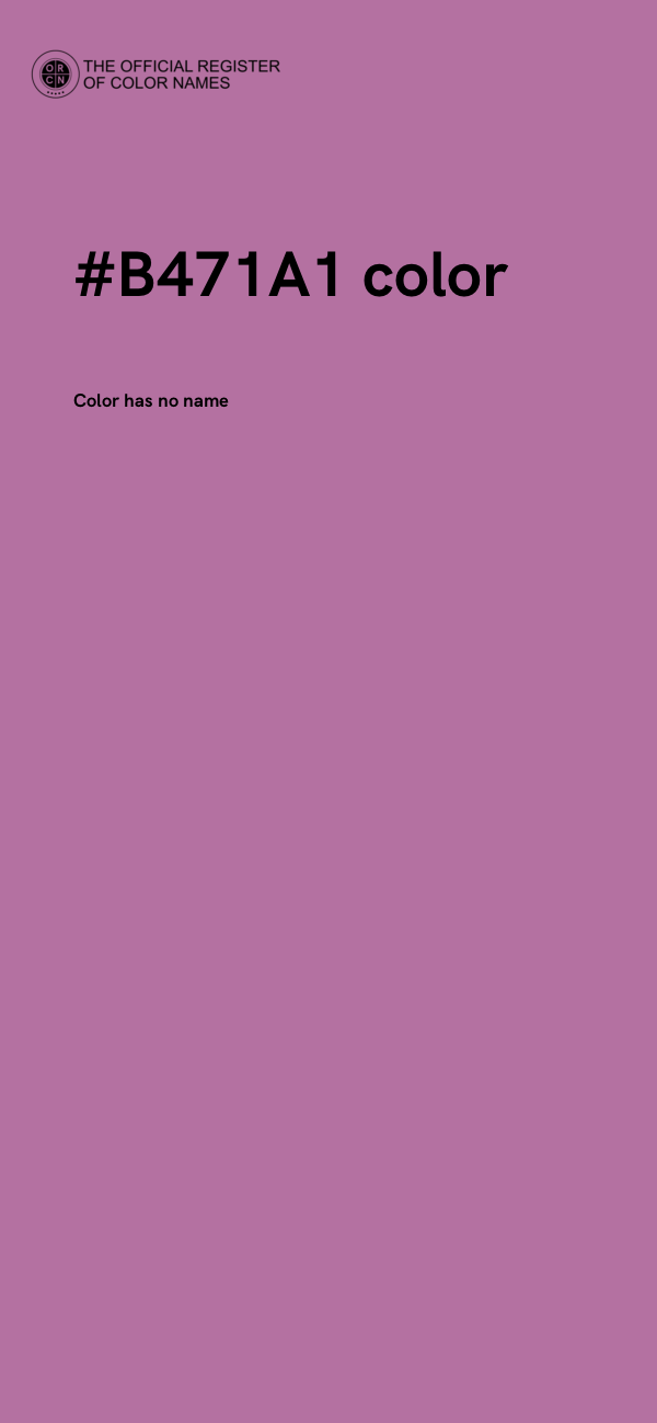 #B471A1 color image