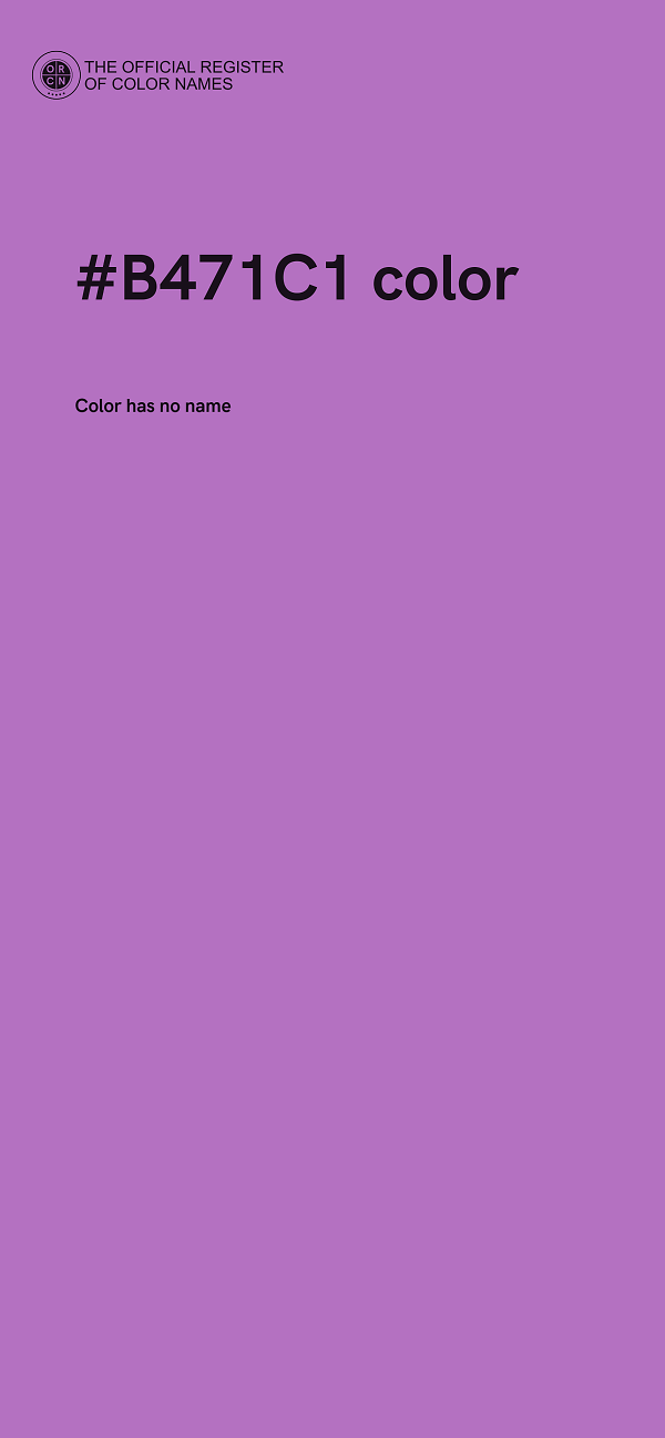 #B471C1 color image