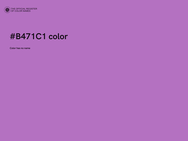 #B471C1 color image