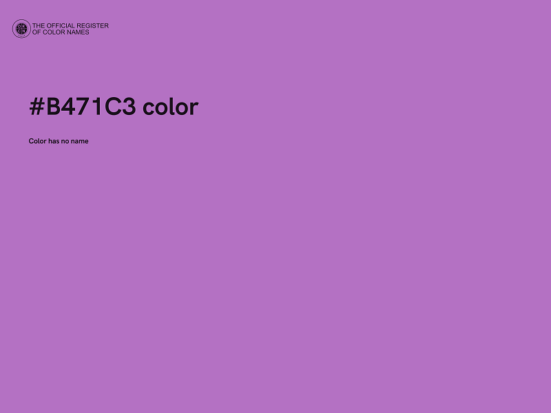 #B471C3 color image