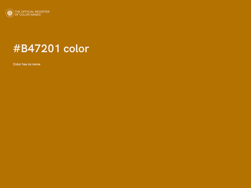 #B47201 color image