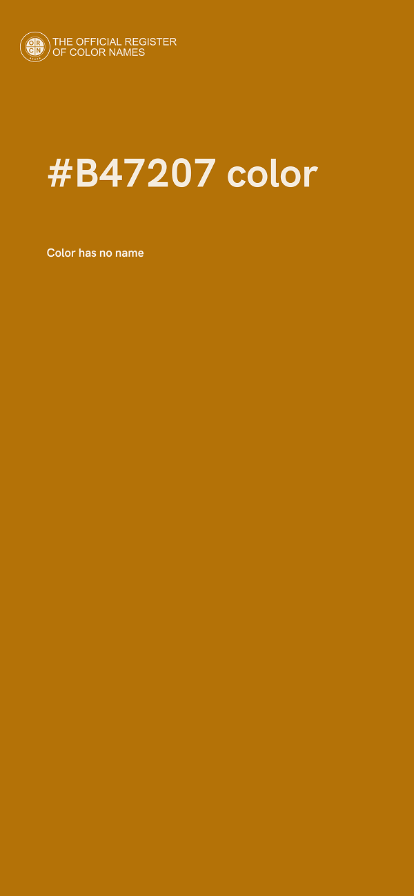 #B47207 color image