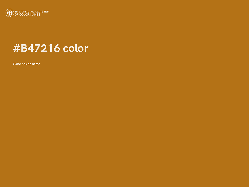 #B47216 color image