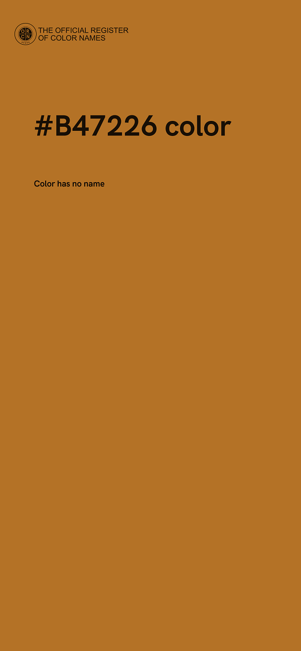 #B47226 color image