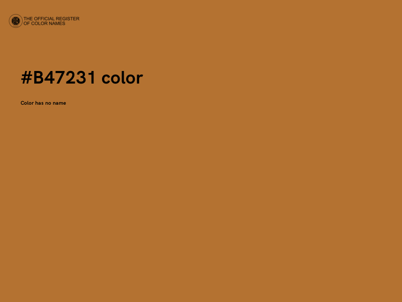 #B47231 color image