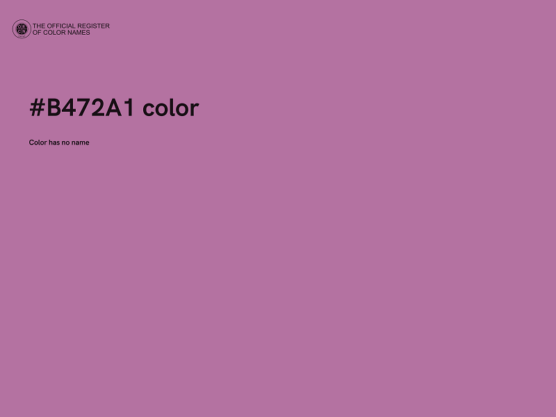 #B472A1 color image