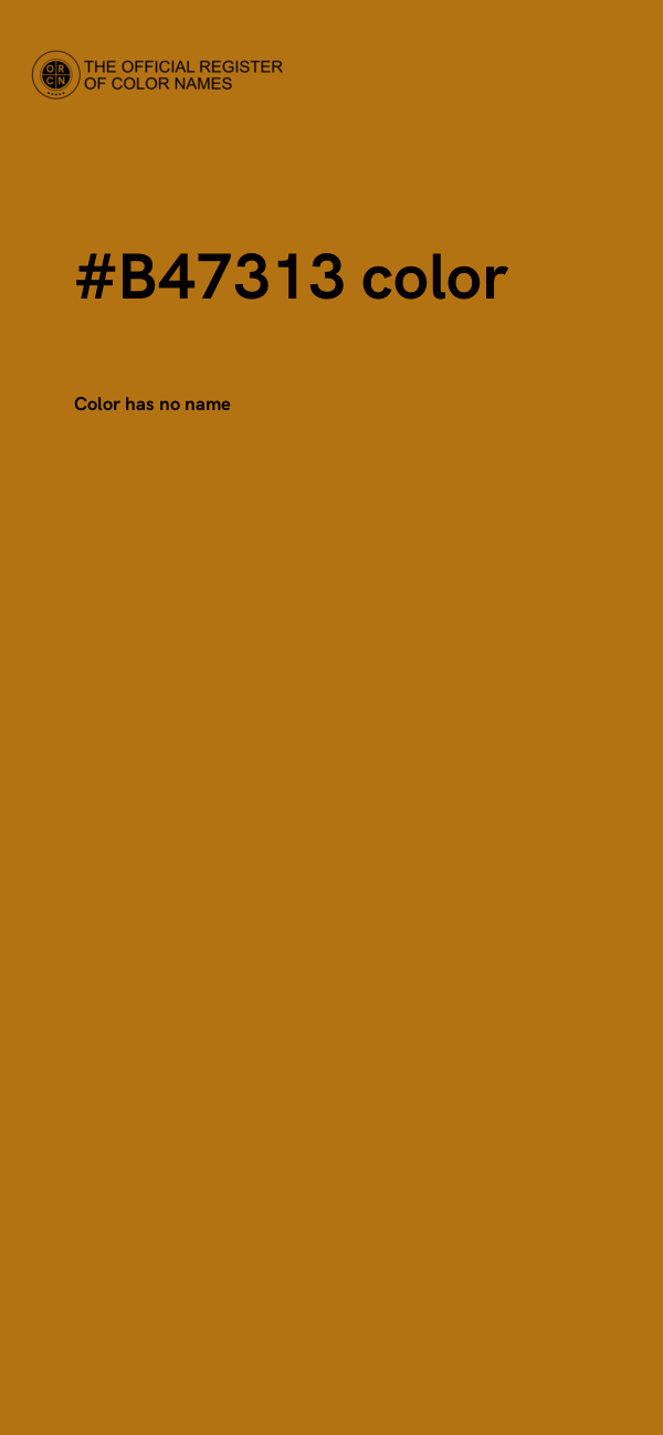 #B47313 color image