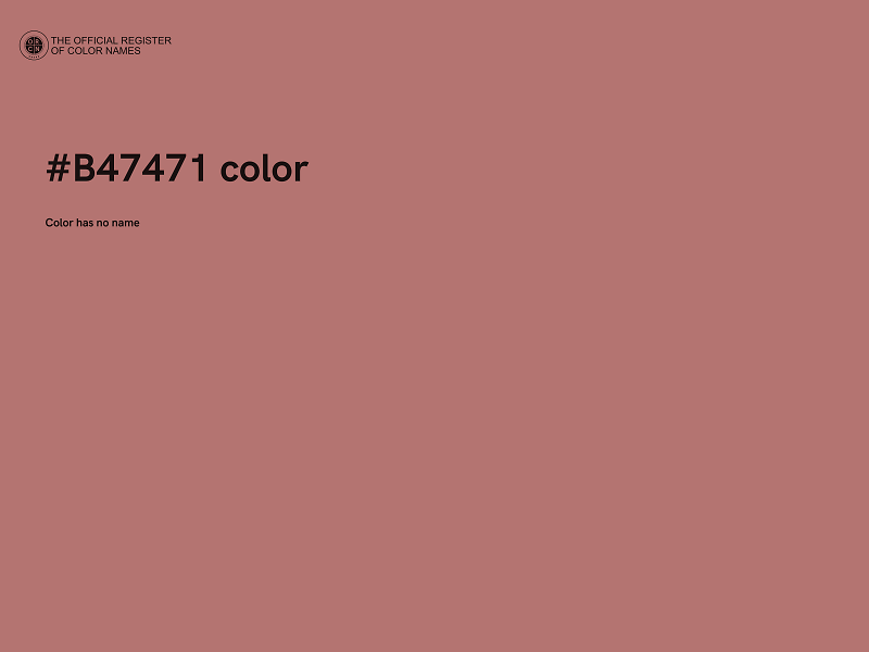 #B47471 color image