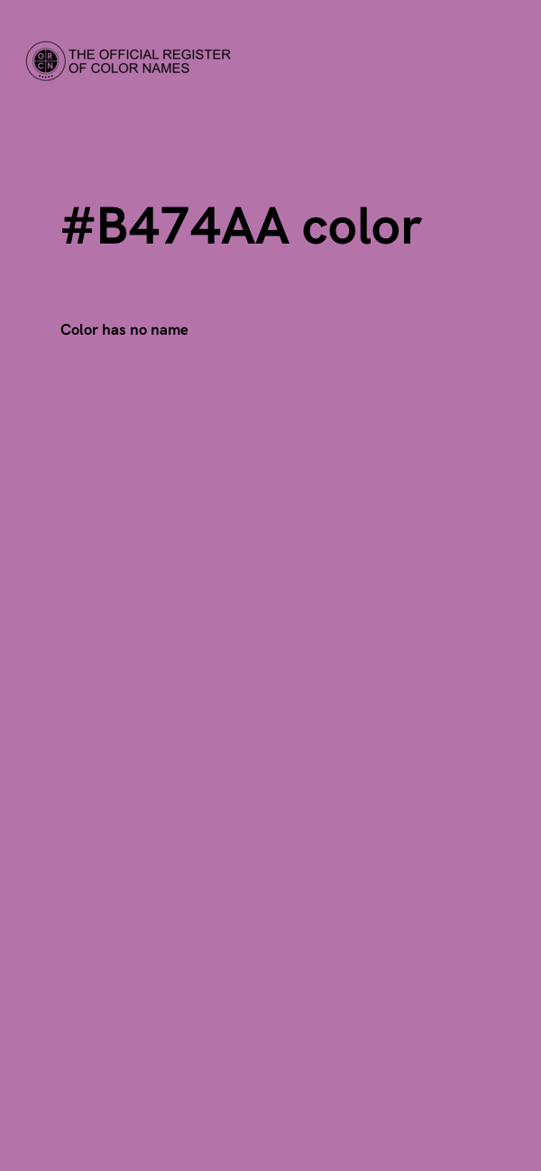 #B474AA color image