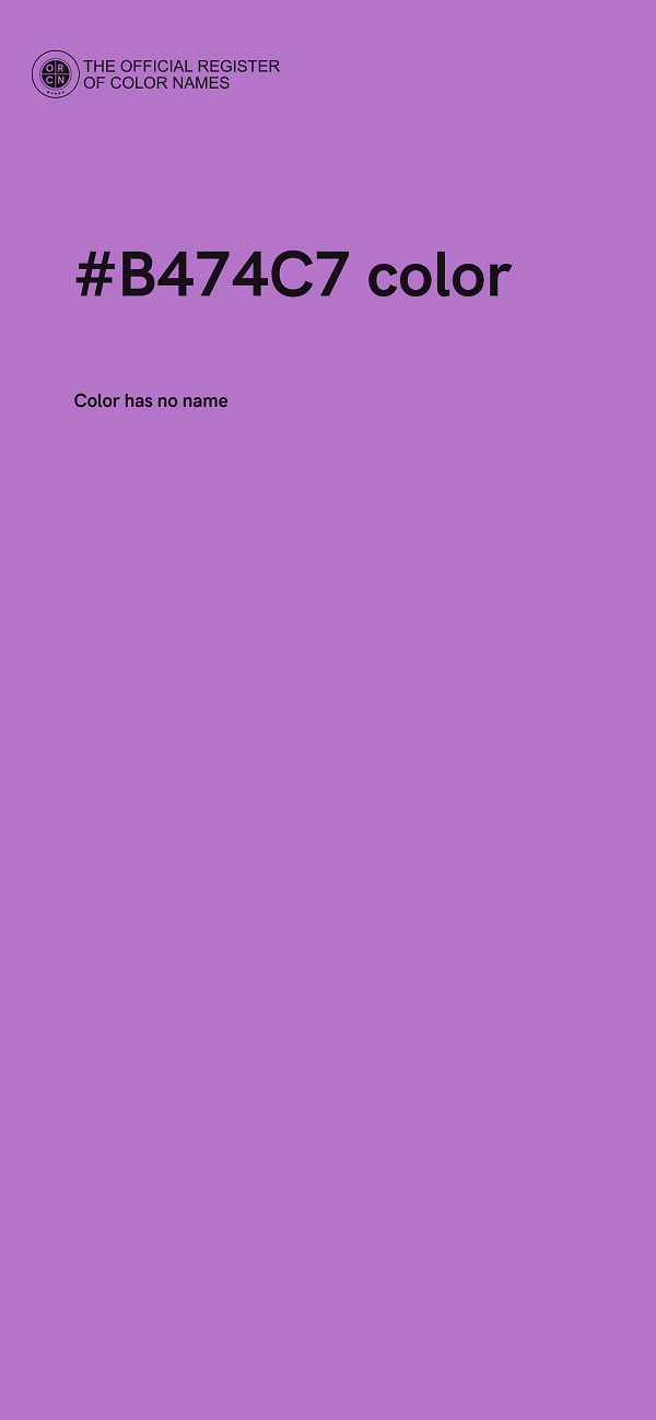 #B474C7 color image