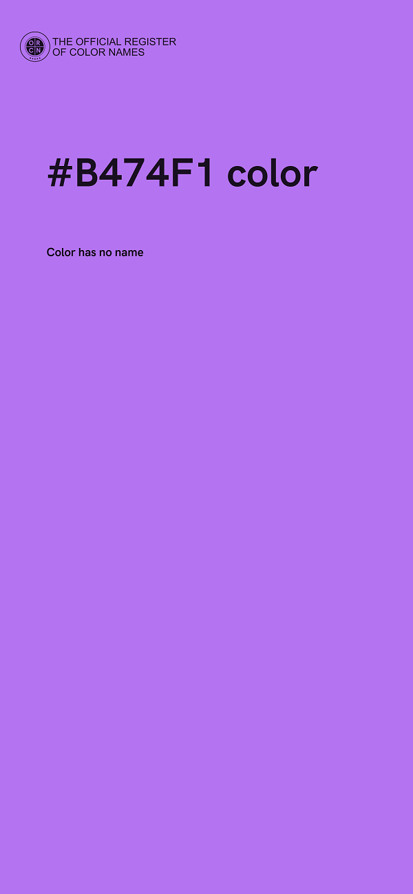 #B474F1 color image