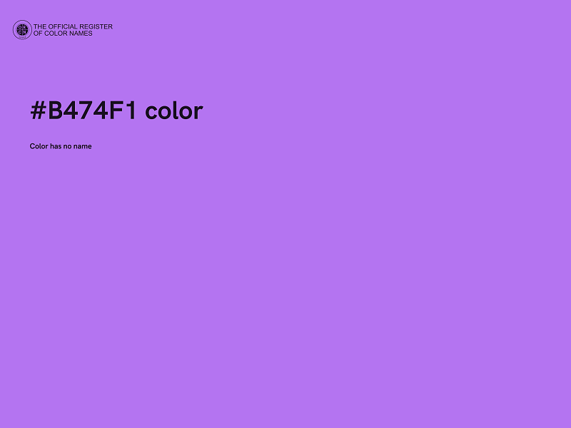 #B474F1 color image