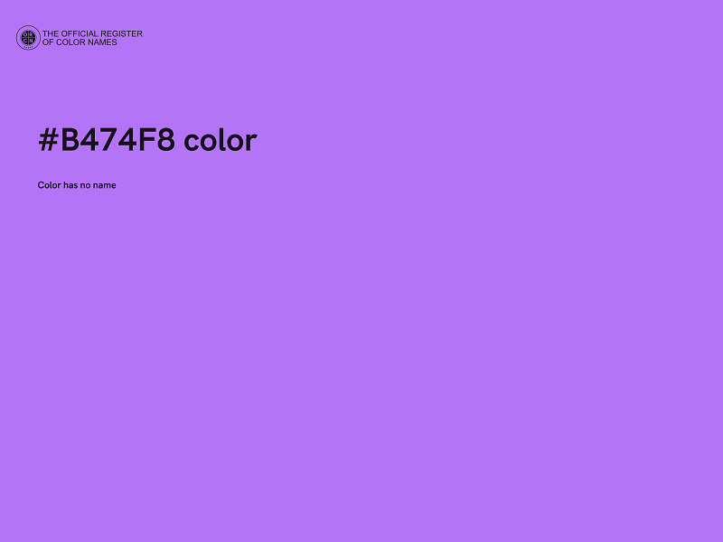 #B474F8 color image