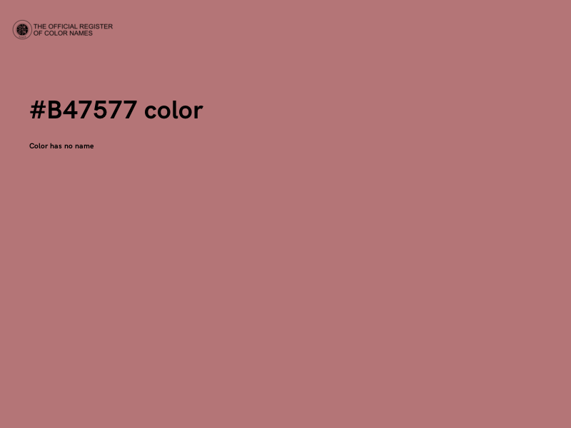 #B47577 color image