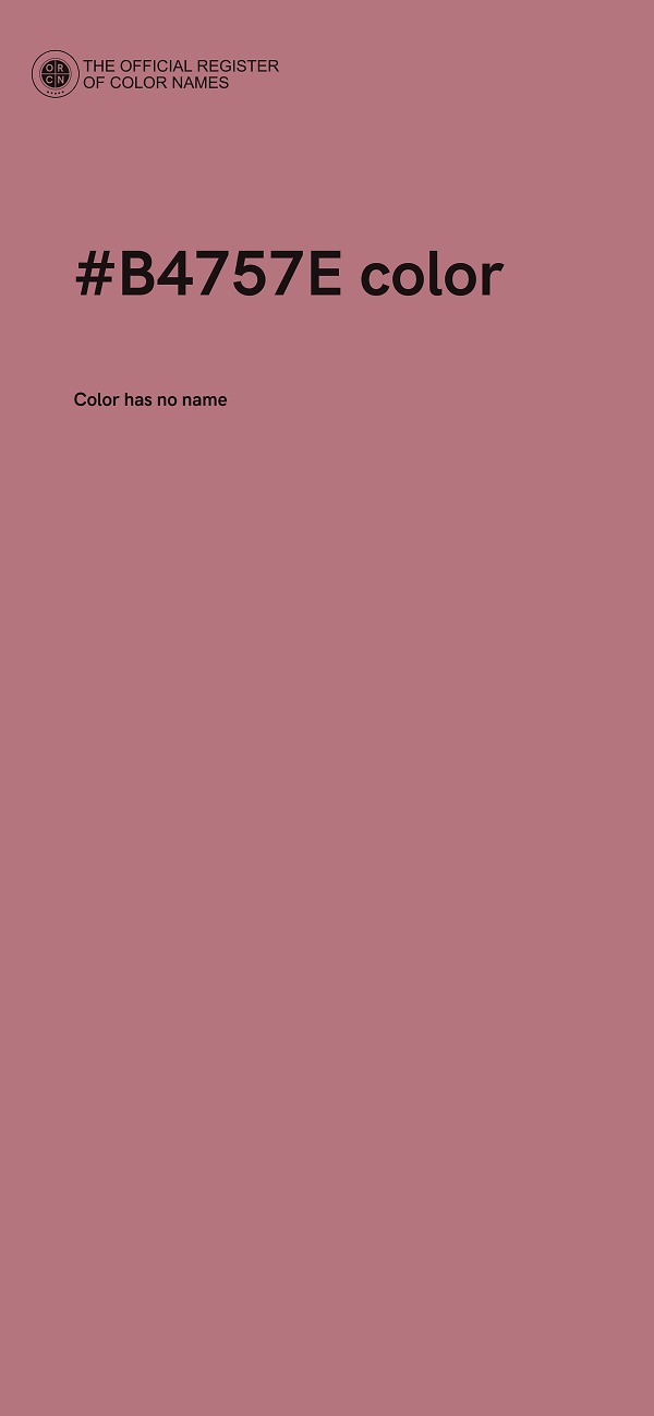 #B4757E color image