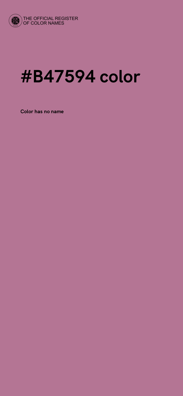 #B47594 color image