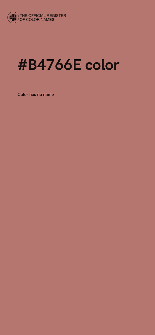 #B4766E color image