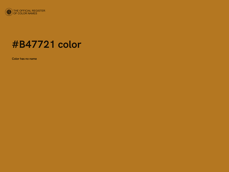 #B47721 color image