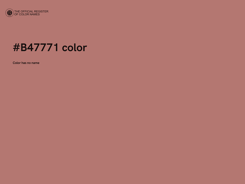 #B47771 color image