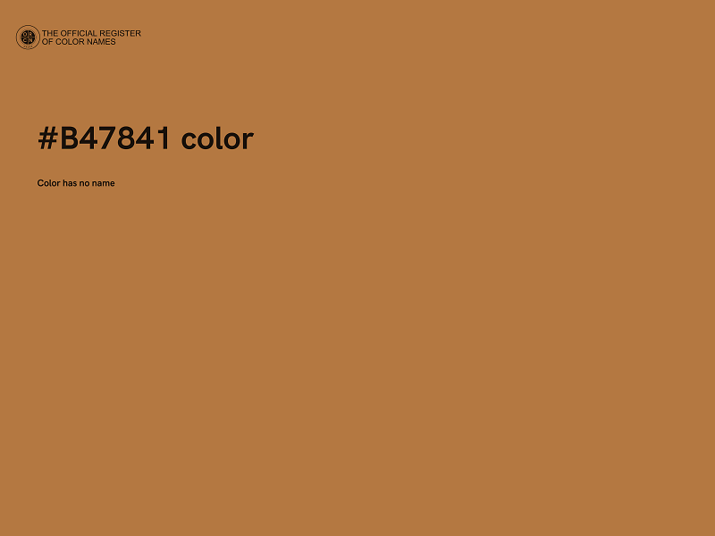 #B47841 color image