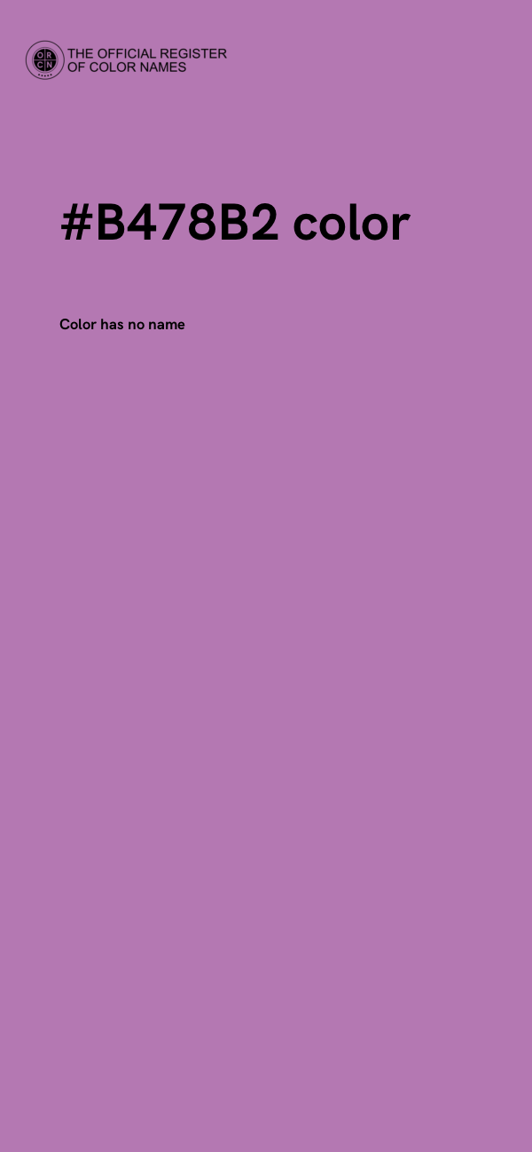 #B478B2 color image