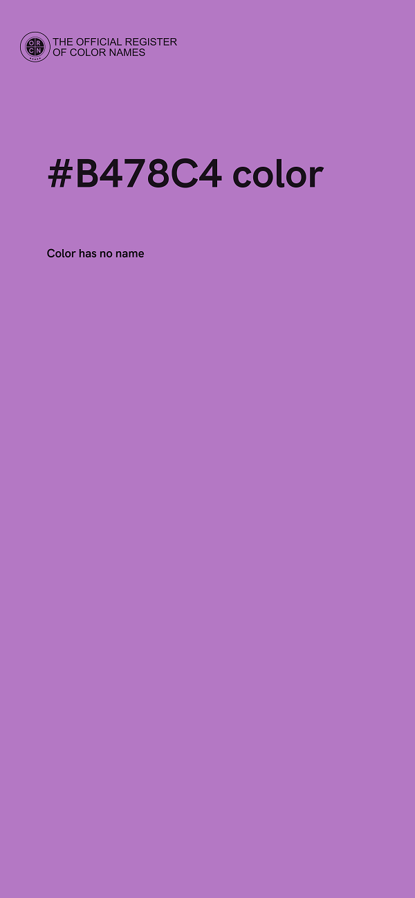#B478C4 color image