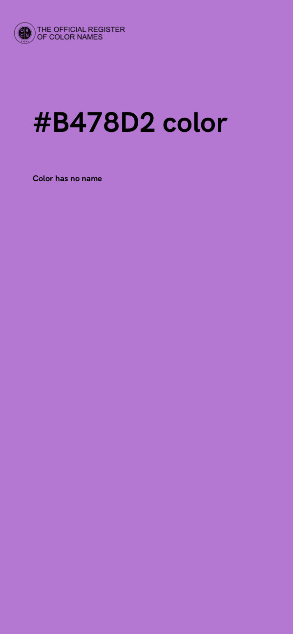 #B478D2 color image
