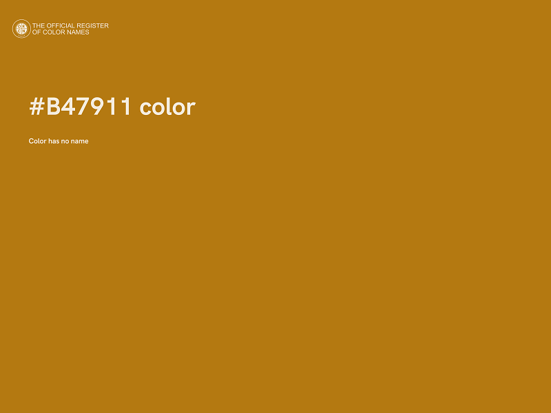 #B47911 color image
