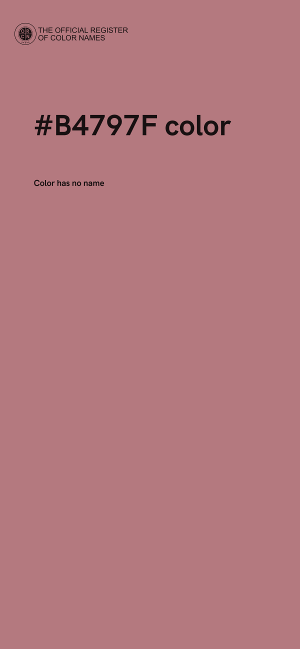 #B4797F color image