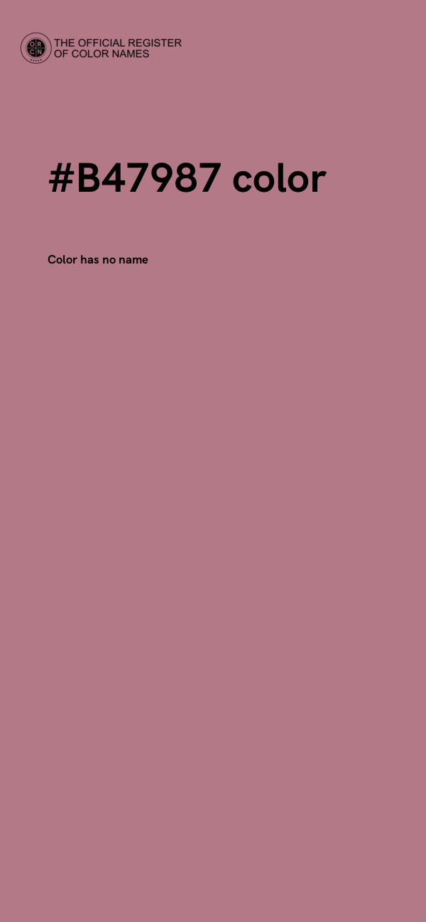 #B47987 color image