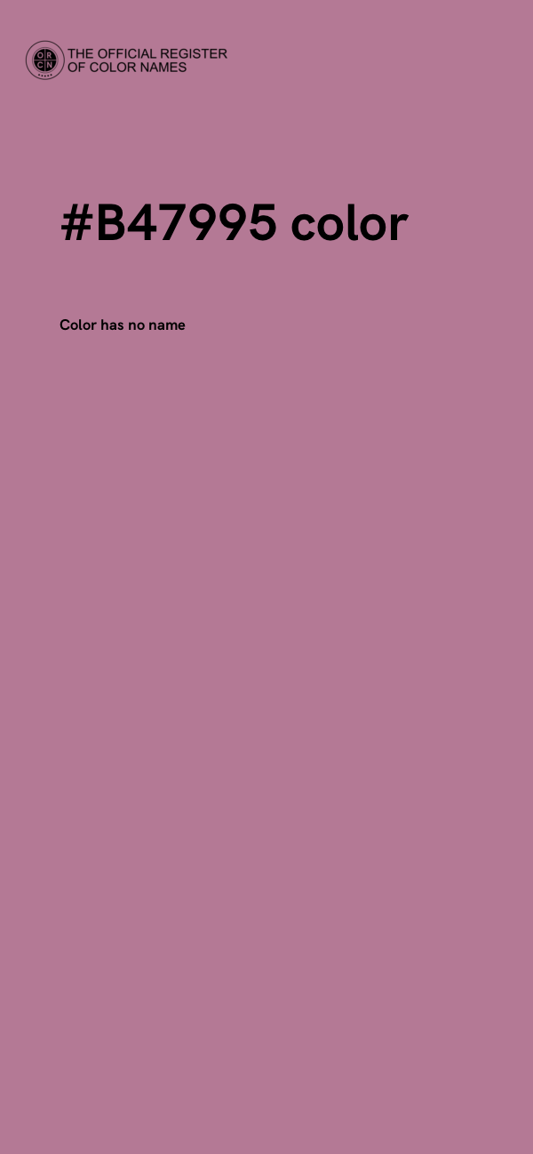 #B47995 color image
