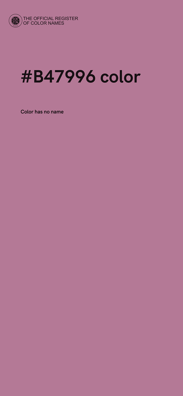 #B47996 color image