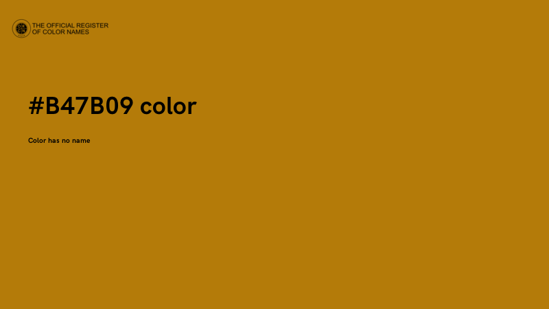 #B47B09 color image