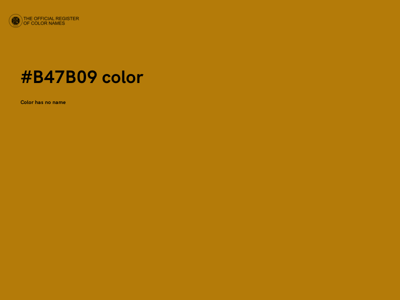 #B47B09 color image