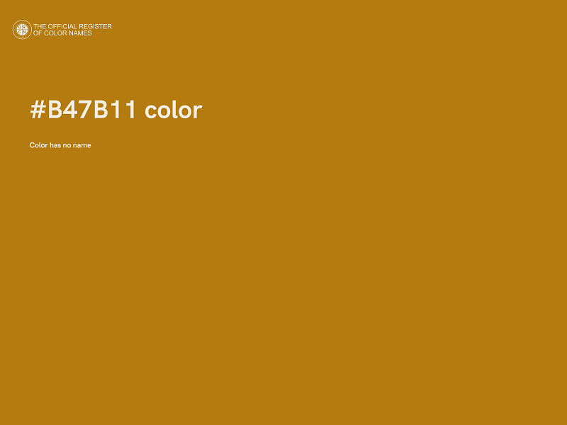 #B47B11 color image