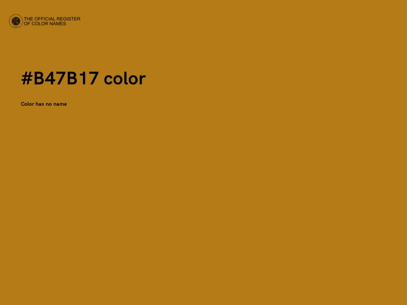 #B47B17 color image