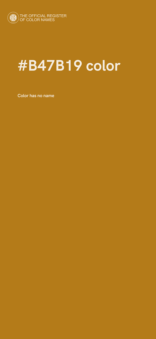 #B47B19 color image