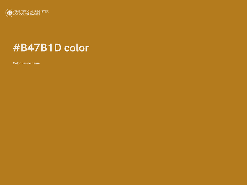 #B47B1D color image