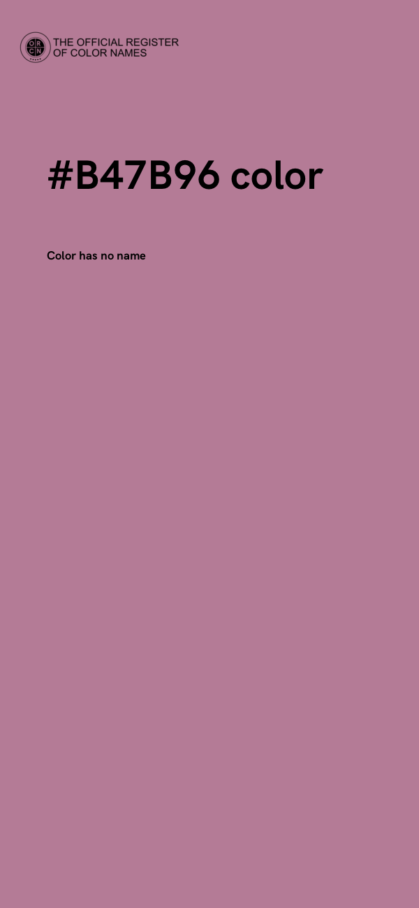 #B47B96 color image