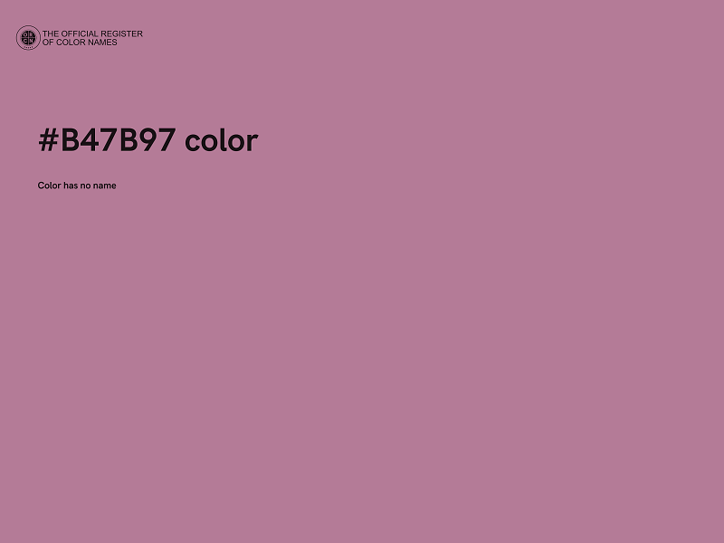 #B47B97 color image